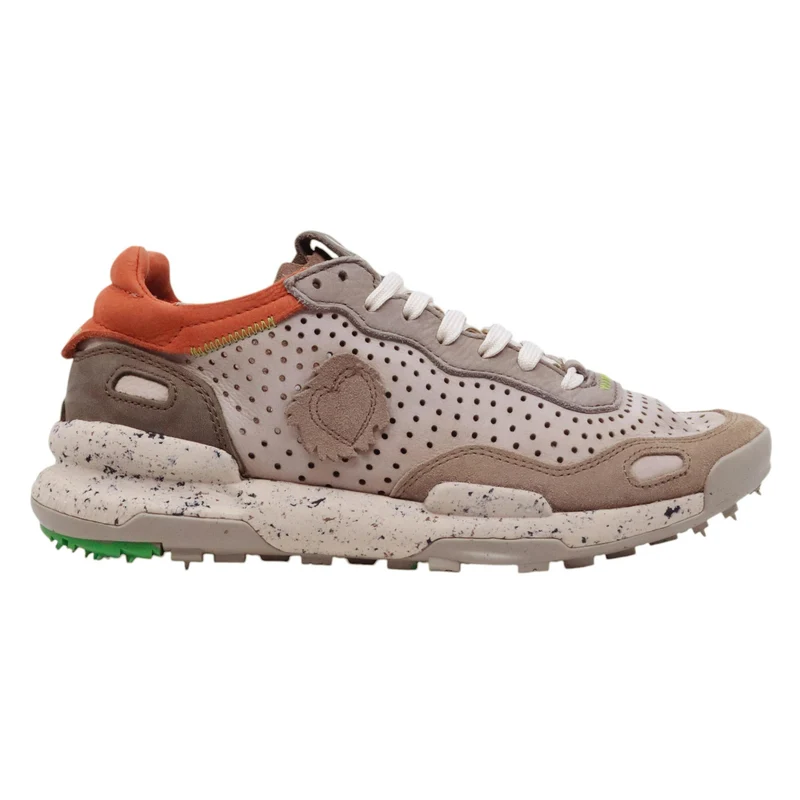 Satorisan Chacrona Laser Premium String sneaker uomo in pelle traforata e camoscio