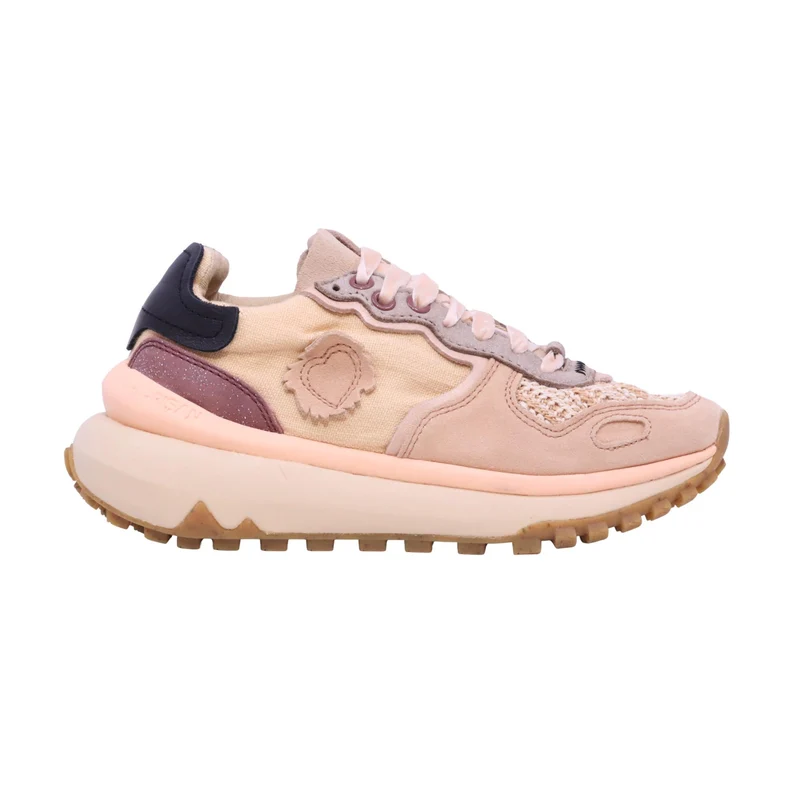 Satorisan Chacrona Metta Linen Safiya sneaker donna in camoscio e tessuto rosa