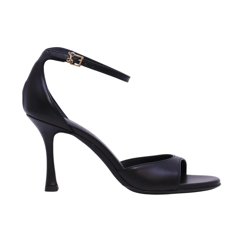 Sergio Levantesi Hope6 Tryde nero sandalo donna in pelle