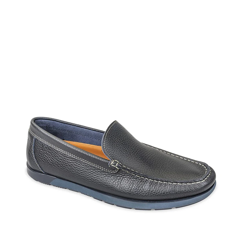 Mocassino Pelle Blu