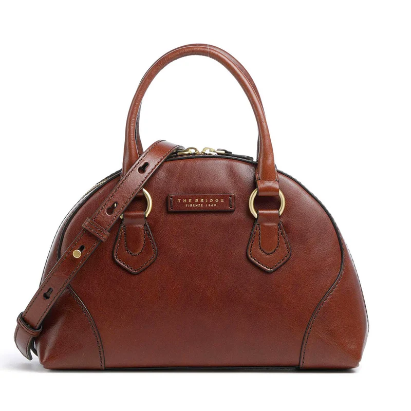 Borsa Donna a Mano THE BRIDGE linea Magda in Pelle Marrone
