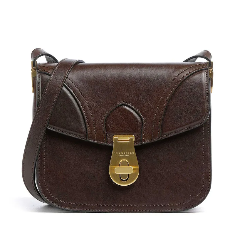 Borsa Donna a Tracolla THE BRIDGE linea Mia in Pelle color Moka