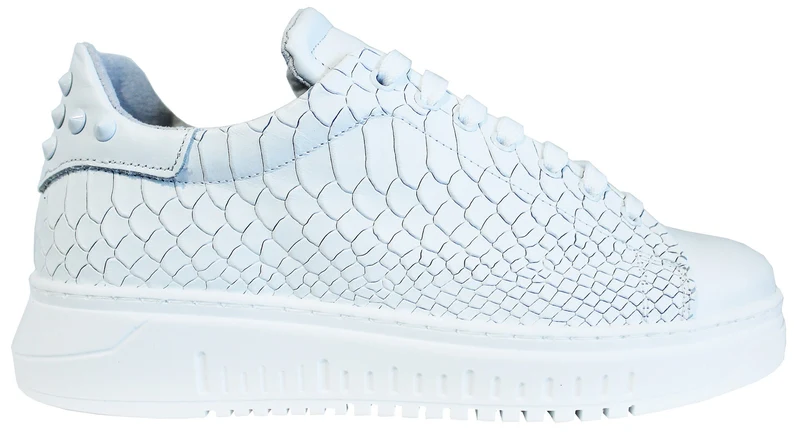 |ACS SNEAKER UOMO BORCHIATA PELLE COCCO BIANCA|