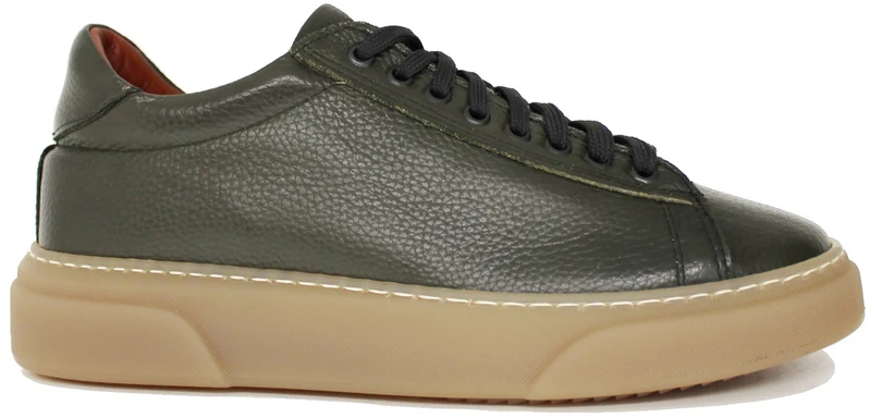 |SNEAKER UOMO BOTTALATO VERDE SUOLA NOCCIOLA|