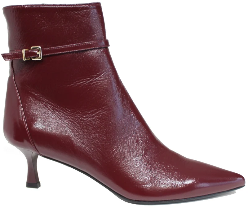 |TRONCHETTO DONNA FIBBIA VERNICE BORDO'|