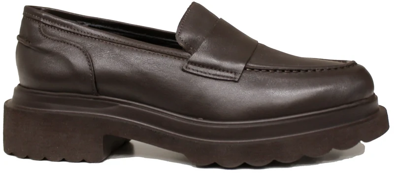 |MOCASSINO DONNA LISCIO PELLE MARRONE|