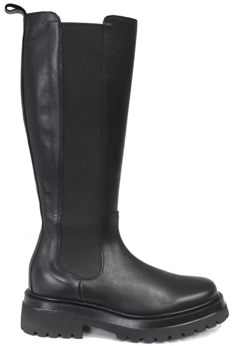 |STIVALE BEATLES DONNA PELLE NERA|