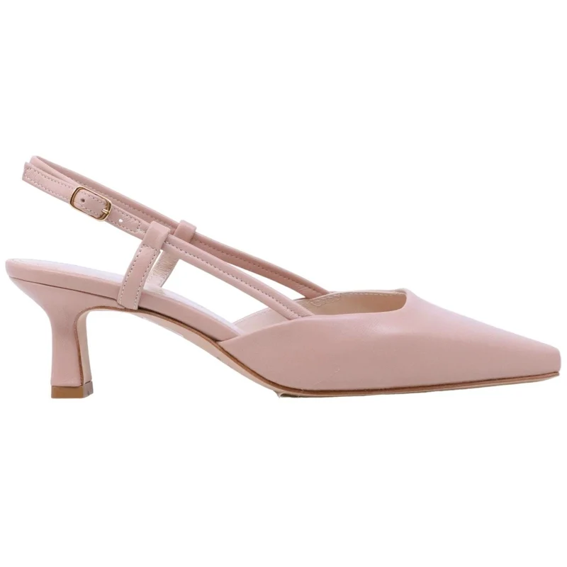 Slingback donna The Seller EN809 in pelle nappata color nude