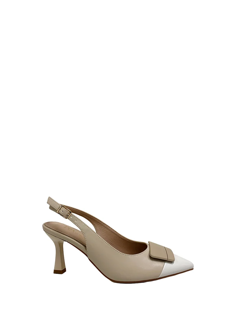 Décolleté slingback donna con tacco medio