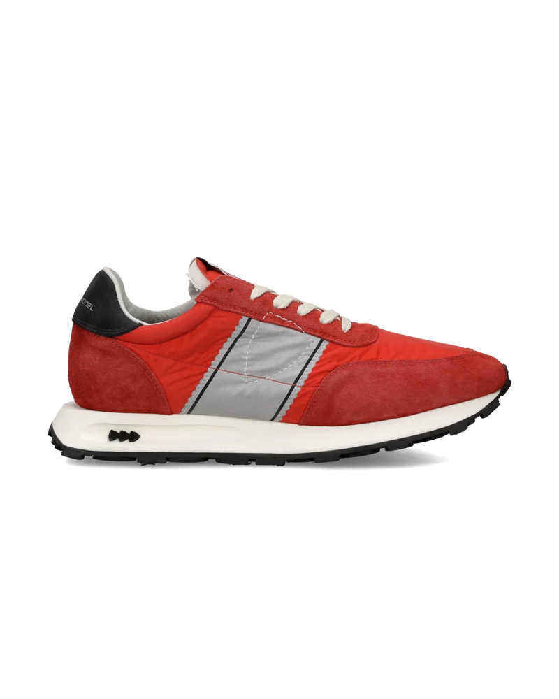 Sneakers Tour Running Men, Red Grey