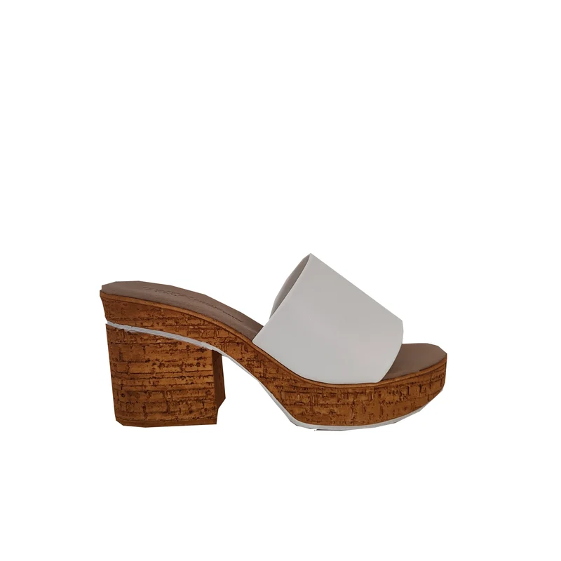 Sandali con zeppa.Tacco alto 10cm . Made in Italy