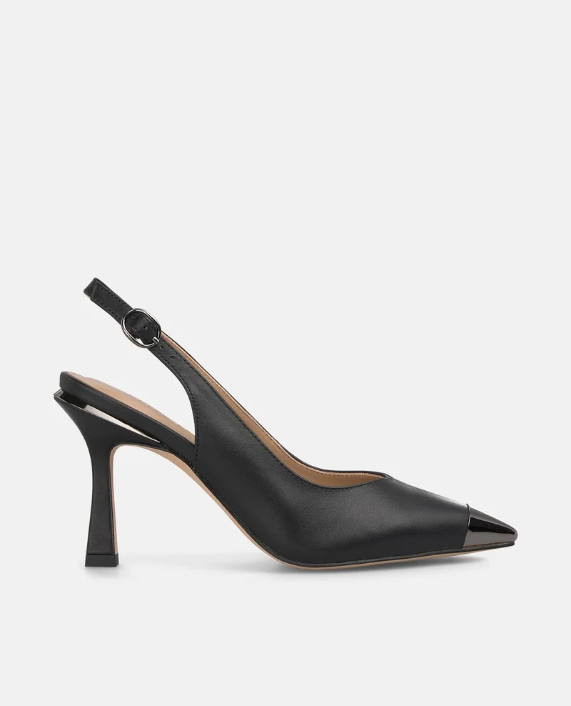 ZAPATO DESTALONADO DETALLE METALIZADO