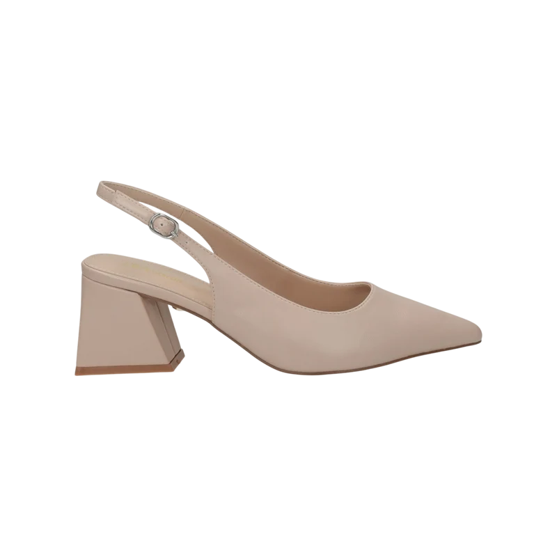 Décolleté con cinturino. Tacco alto 7cm