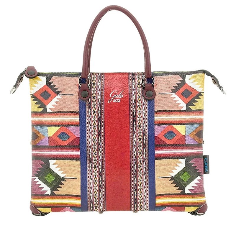 Borsa Donna a Mano con Tracolla GABS G3 PLUS Large in Pelle stampa Perù