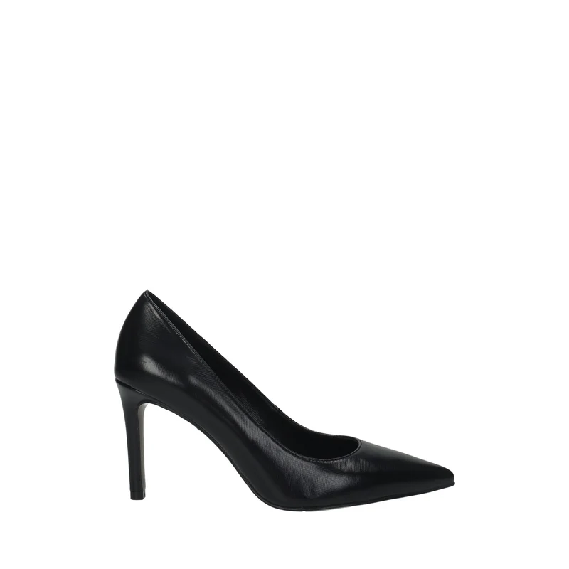 Décolleté con sottopiede in vera pelle.Tacco alto 10cm