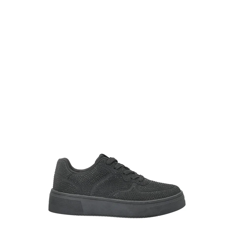 Sneakers con tomaia ricoperta interamente da glitter.