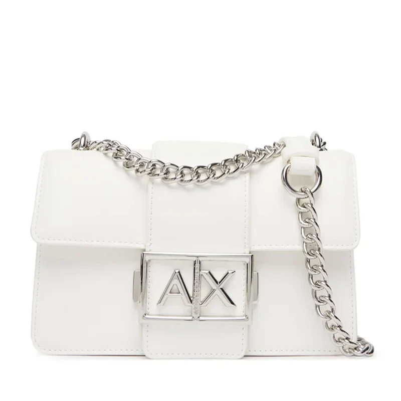 Borsa Donna a Tracolla ARMANI EXCHANGE Linea Jodie Chiusa con Pattina colore Off White