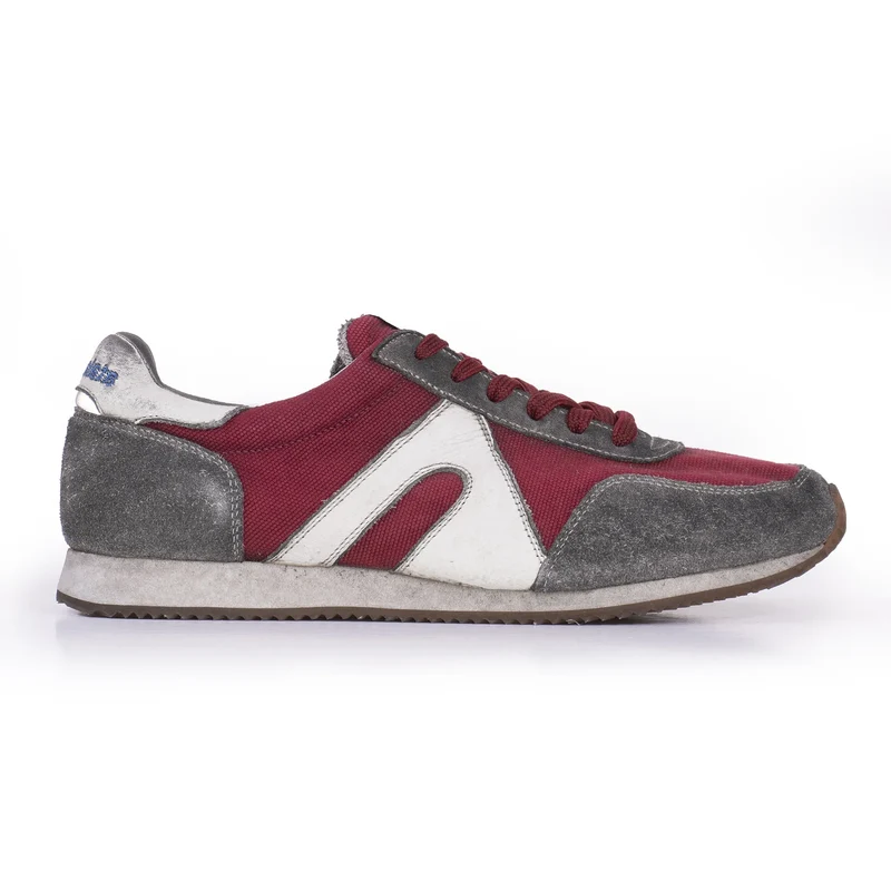 Sneakers 10014 in tessuto stone wash