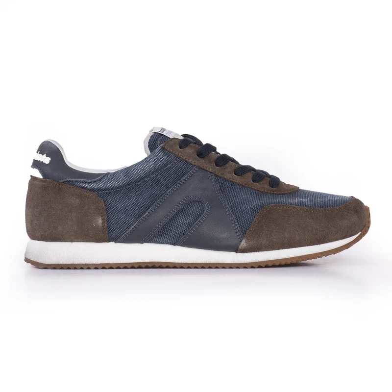 Sneakers 10014 in tessuto stone wash