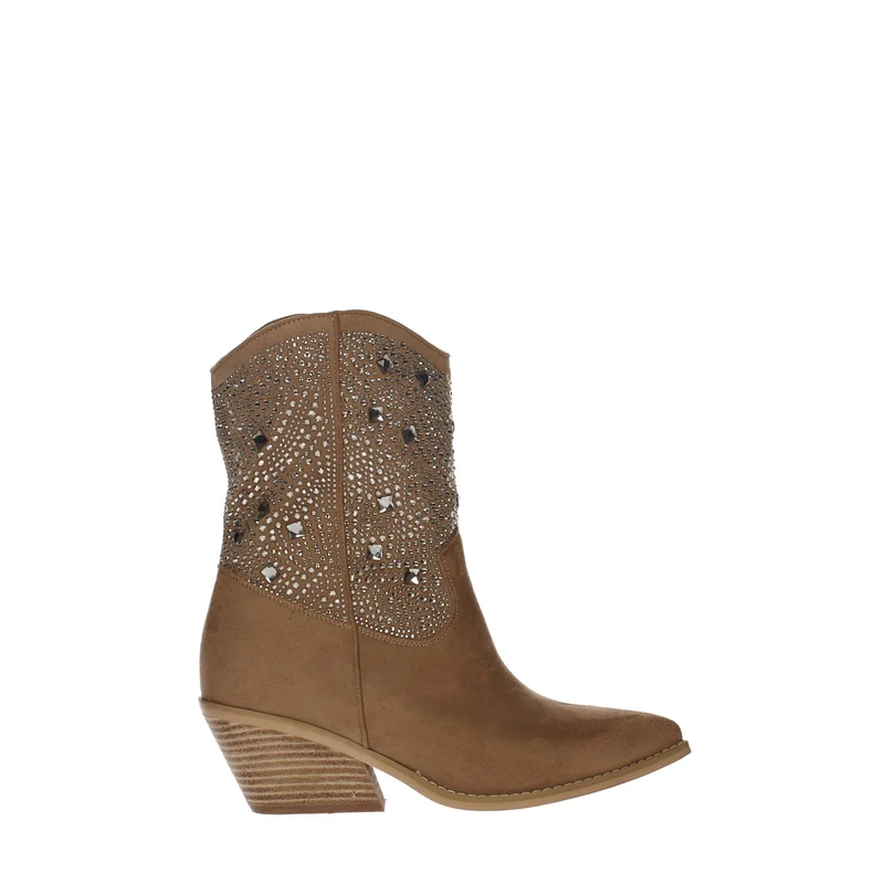 Texani con strass. Tacco alto 6.5cm