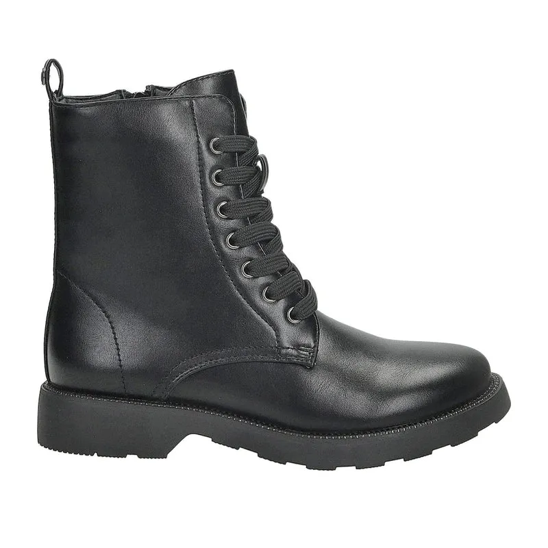 Anfibi in vera pelle. Tacco alto 3cm