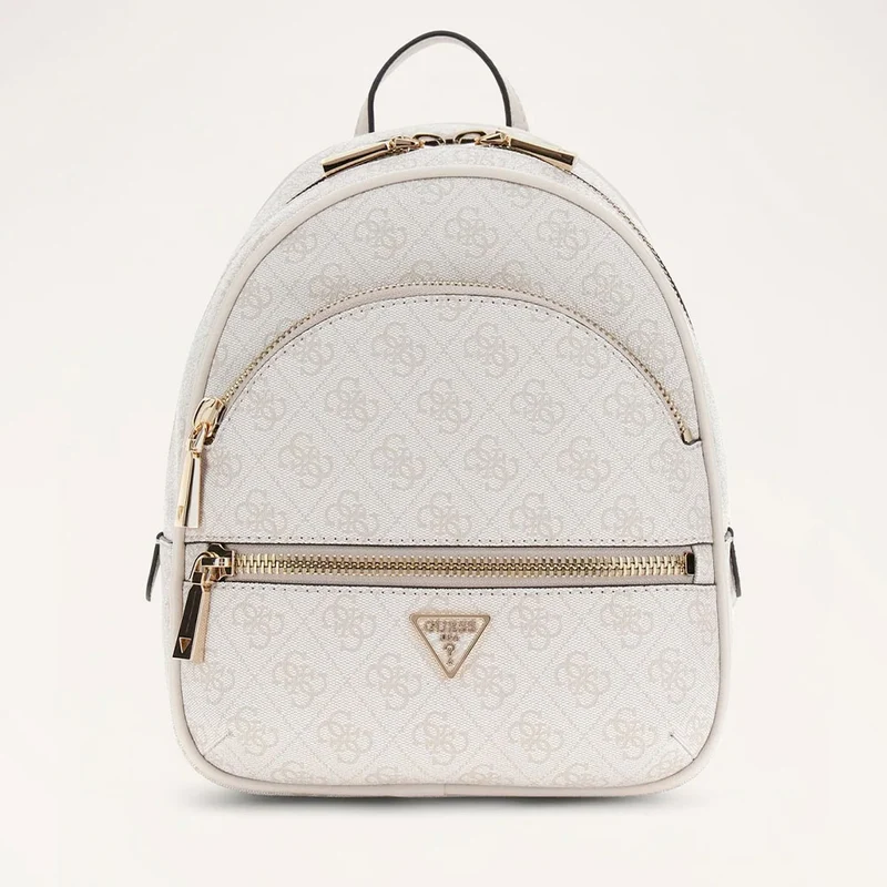 Zaino Donna GUESS Linea Manhattan Colore Bone Logo Misura Piccola