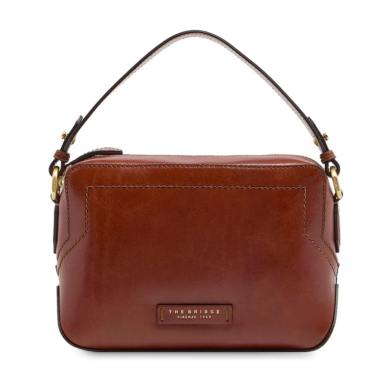 Borsa Donna a Tracolla THE BRIDGE linea Larissa in Pelle Marrone