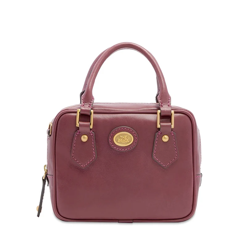 Bauletto Donna Mini THE BRIDGE linea Story in Pelle Viola Orchidea