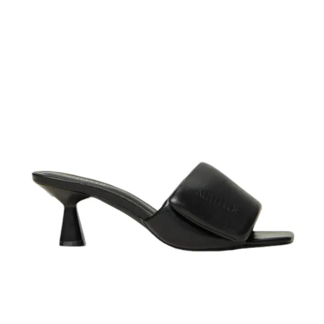 Sandalo modello mules con fascia imbottita
