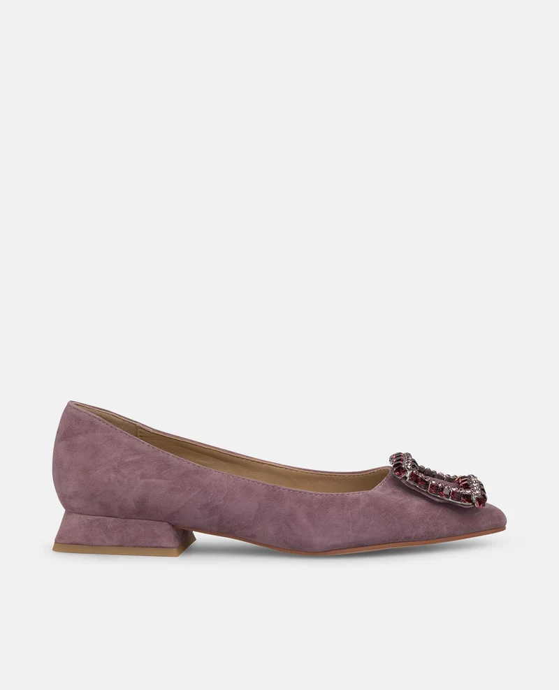 ZAPATO PLANO ADORNO CUADRADO