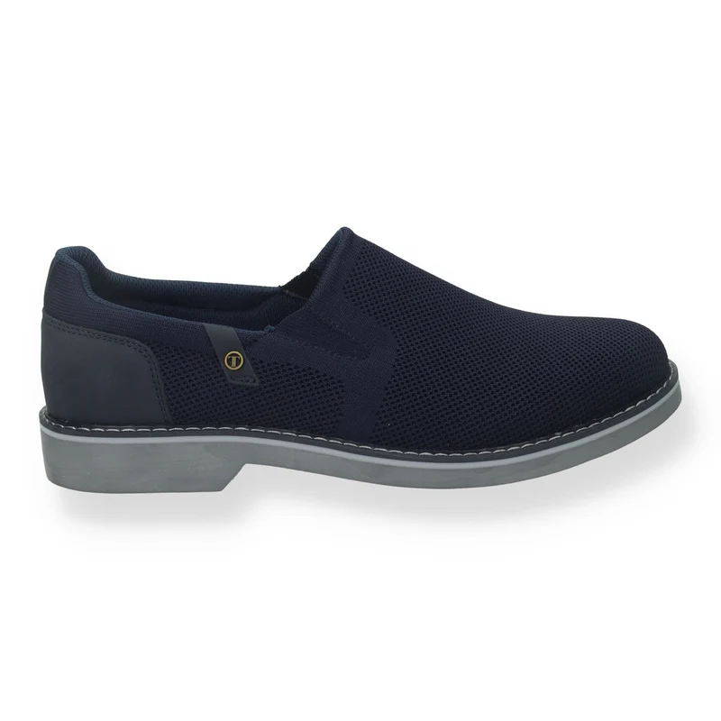 Mocassini in tessuto stretch. sottopiede in Memory Active