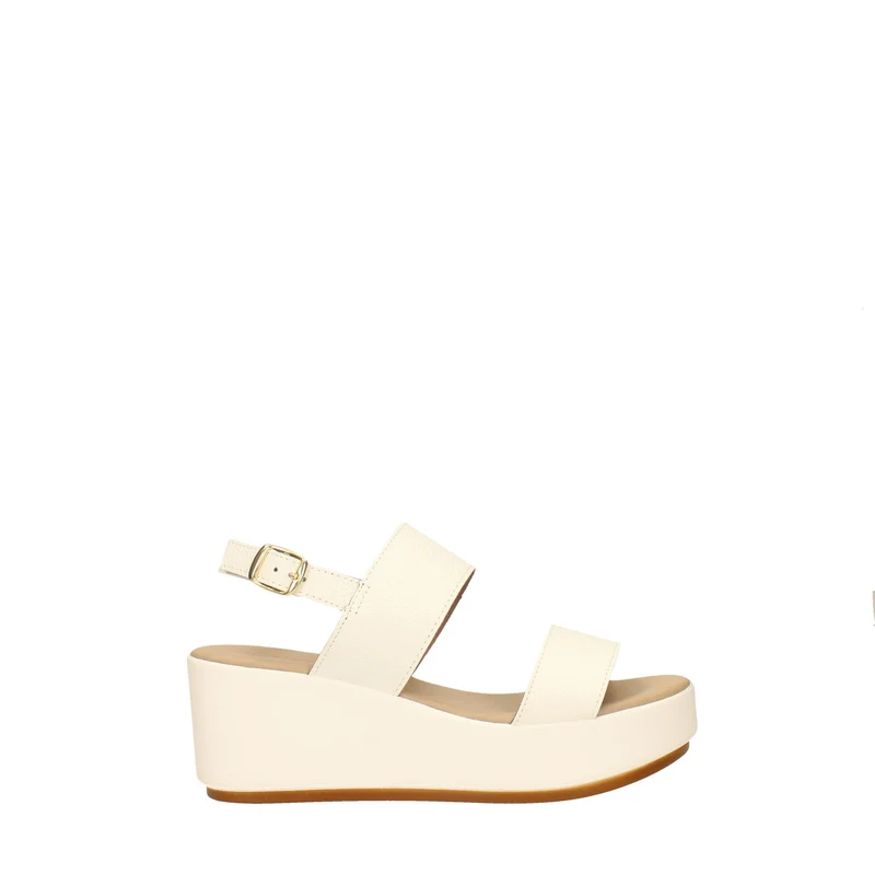 Sandali con zeppa. Made in Italy. Tacco alto 6.5cm