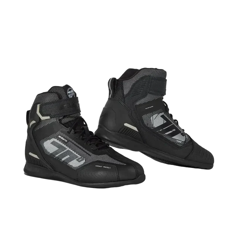 Seventy SD-BR2 Veloce Pro Scarpe Turismo unisex Moto Nero/Grigio