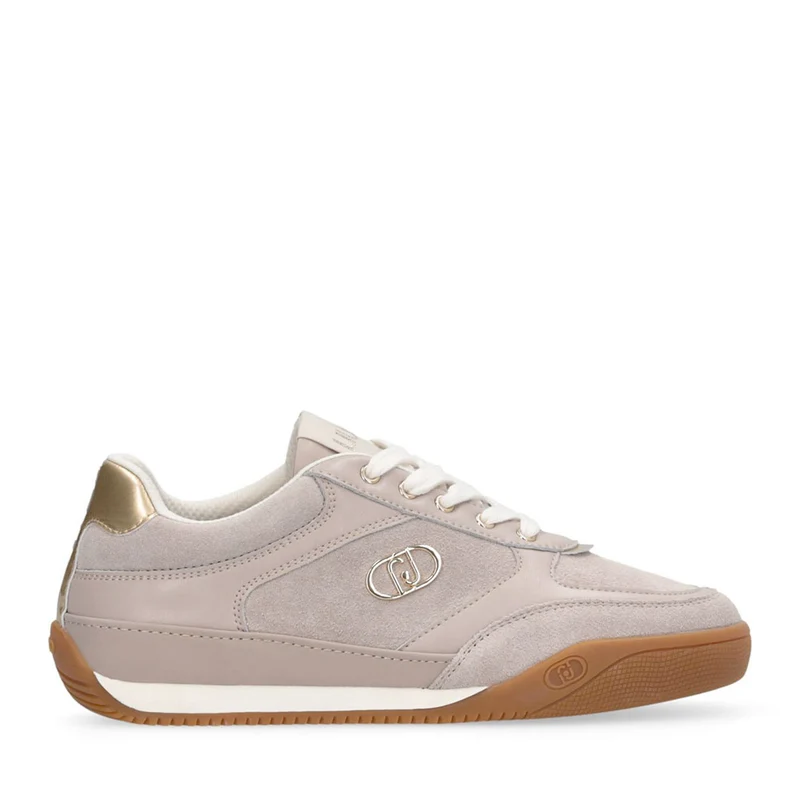 Sneakers Donna LIU JO Lewis 01 in Suede e Pelle Tortora