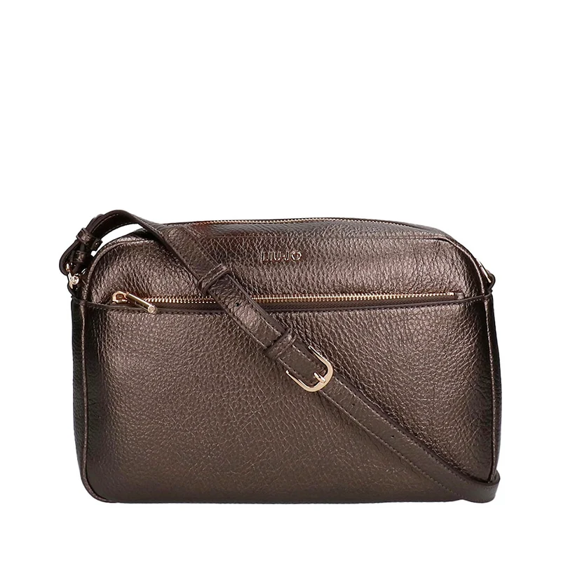 Borsa Donna a Tracolla LIU JO Better effetto Bottalato Moro Light