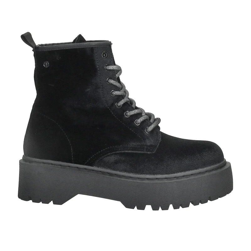 Anfibi con zip frontale.Tacco alto 4cm