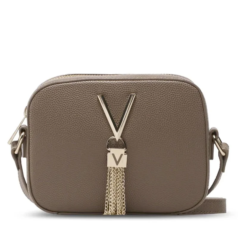 Borsa Donna a Tracolla VALENTINO BAGS linea Divina Colore Taupe - VBS1R409G