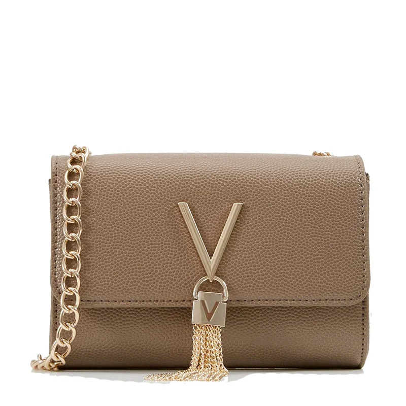 Borsa Donna a Tracolla VALENTINO BAGS linea Divina Colore Taupe - VBS1R403G