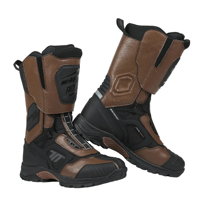 SEVENTY SD-BA6 STELVIO HIGH Moto Unisex Stivali Neri Marroni