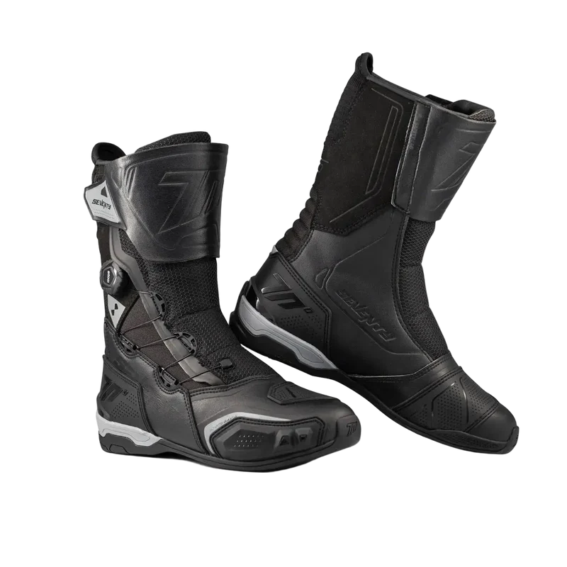 SEVENTY SD-BT9 GAVIA Sportivo Turismo Moto Stivali Nero