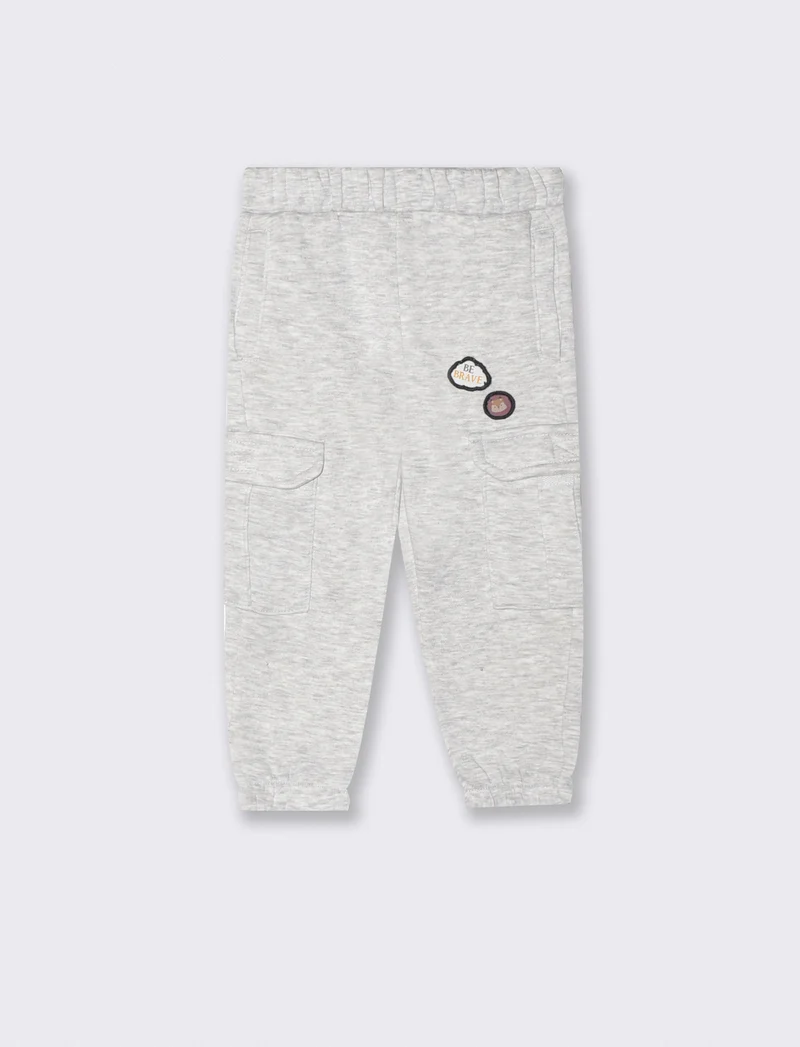 Jogger sportivi con tasconi laterali - Grigio mel.
