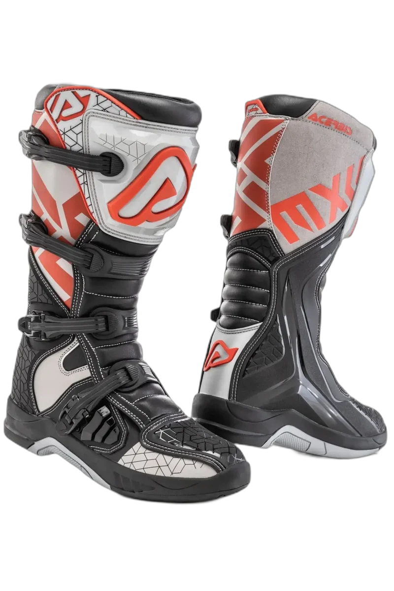 ACERBIS X-TEAM FUORISTRADA STIVALI DI MOTO NERO GRIGIO