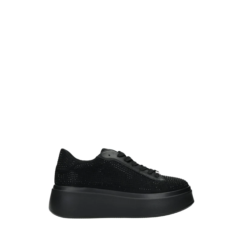 Sneakers ricoperte da strass. Tacco alto: 5 cm