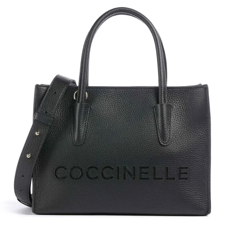 Borsa Donna a Mano COCCINELLE in Pelle Linea Myrtha26 colore Nero