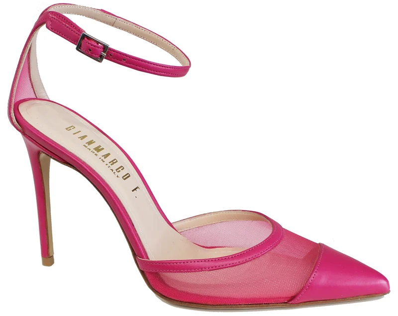 |DECOLTE' DONNA RETE PELLE FUXIA|