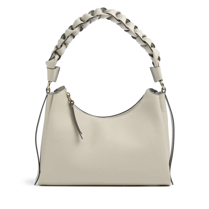 Borsa Donna a Spalla COCCINELLE in Pelle linea Boheme Small colore Eucalipto - Fango