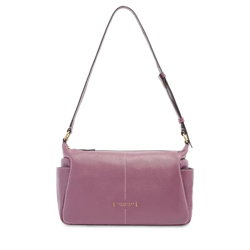 Borsa Donna a Spalla THE BRIDGE linea Letizia in Pelle Viola Orchidea