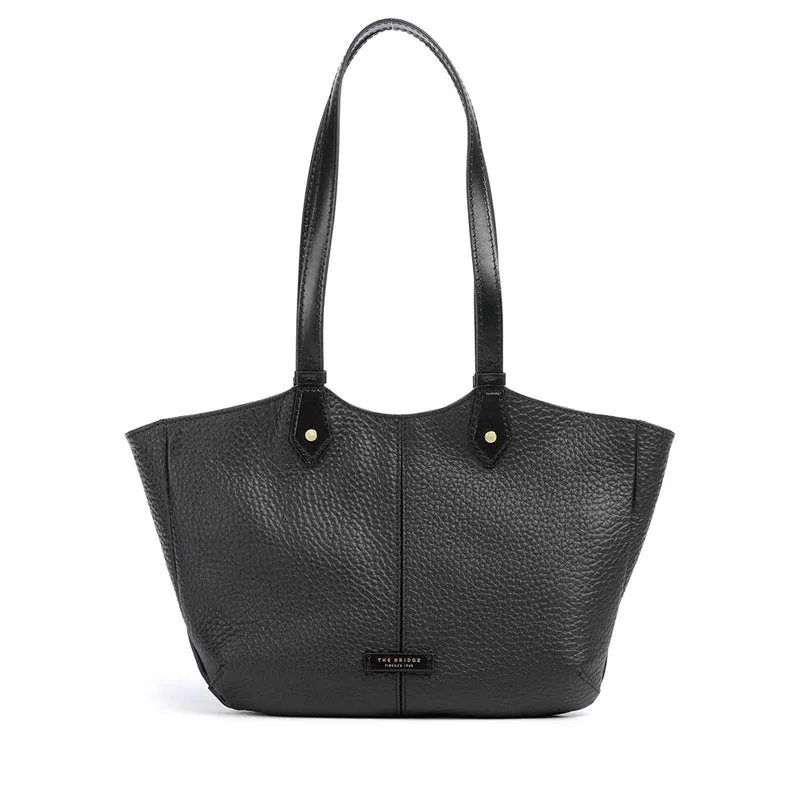 Shopping Bag Donna THE BRIDGE linea Martina in Pelle Nera