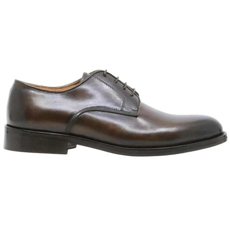 Scarpa Derby uomo Crispiniano 901 in pelle marrone