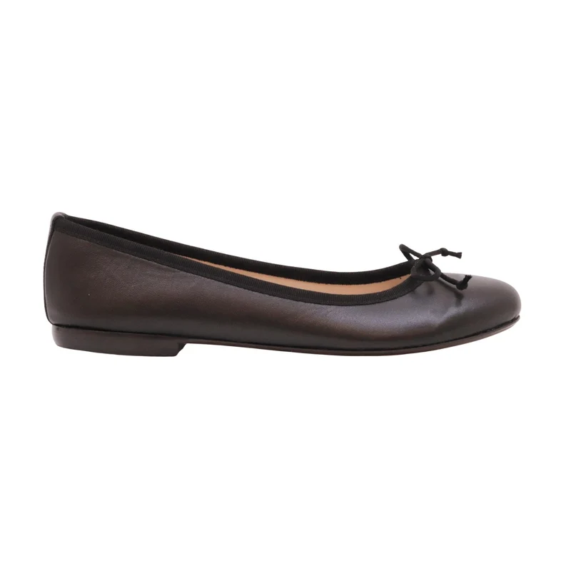 Jaffè 301 ballerina donna in pelle nappa nera elegante Made in Italy